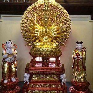 Tượng Phật bà Kim đồng Ngọc nữ