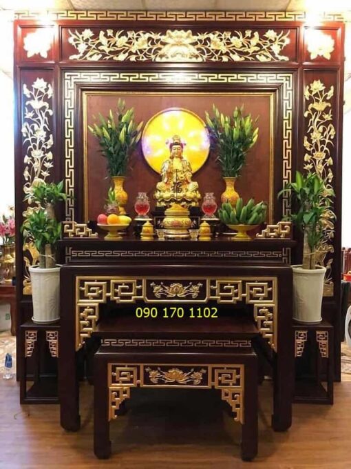 Ban thờ Phật đẹp hiện đại