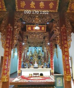 Mẫu cửa võng gian thờ Phật tại gia