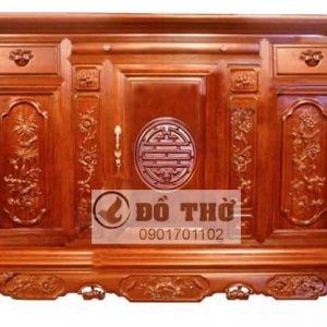 Tủ thờ gỗ đẹp hiện đại đánh vecni