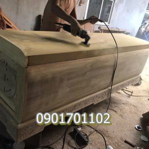 Áo quan (quan tài) gỗ vàng tâm loại tốt-1