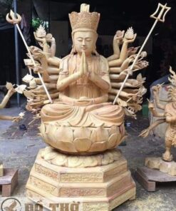 Tượng Phật Thiên Thủ Thiên Nhãn bằng gỗ mít