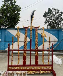 Giá binh khí hầu – Biểu tượng uy linh trong điện thờ Tứ Phủ