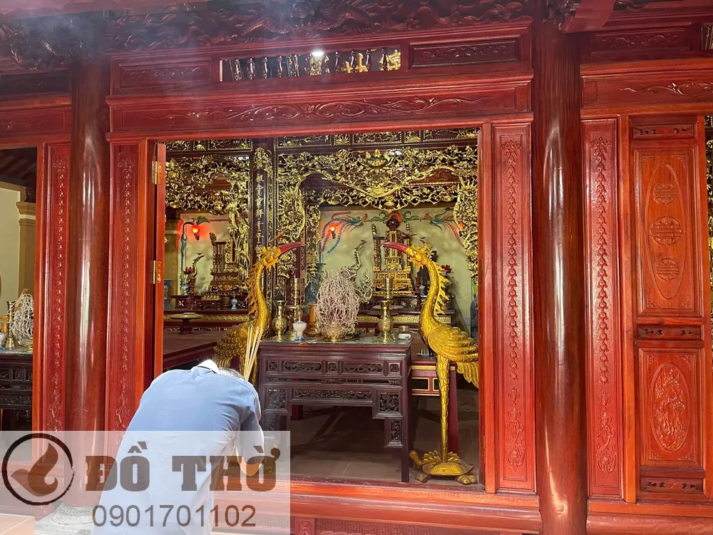 Lắp đặt nhà Thờ Họ Nguyễn Văn tại Đô Lương, Nghệ An
